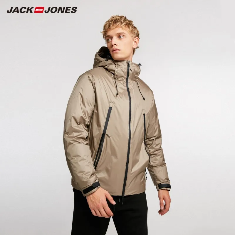 JackJones мужской пуховик с капюшоном парка пальто верхняя одежда мужская