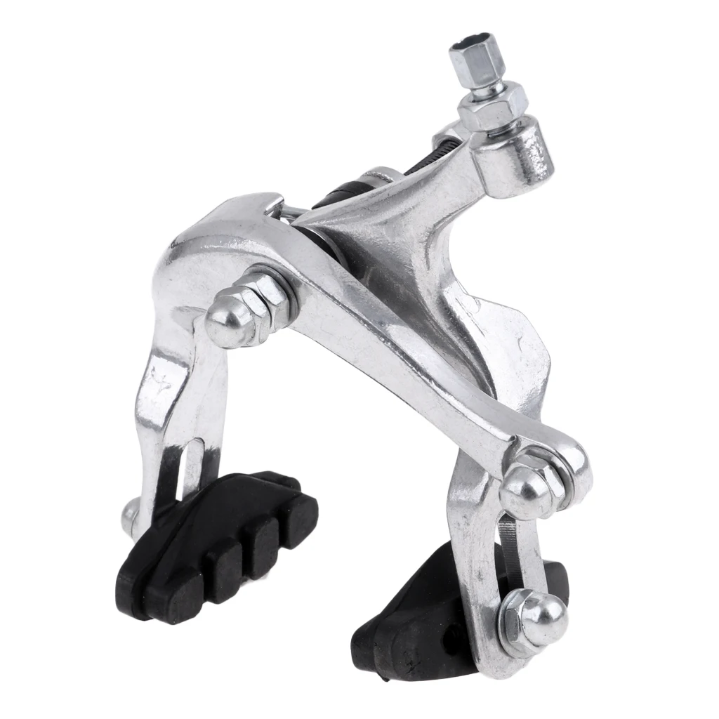 Rear Silver Велосипедные тормоза передний и задний Велосипедный тормозной суппорт BMX, горный велосипед быстросъёмный рычаг кабельный корпус Frenos de bici velo de freins - Цвет: Rear Silver