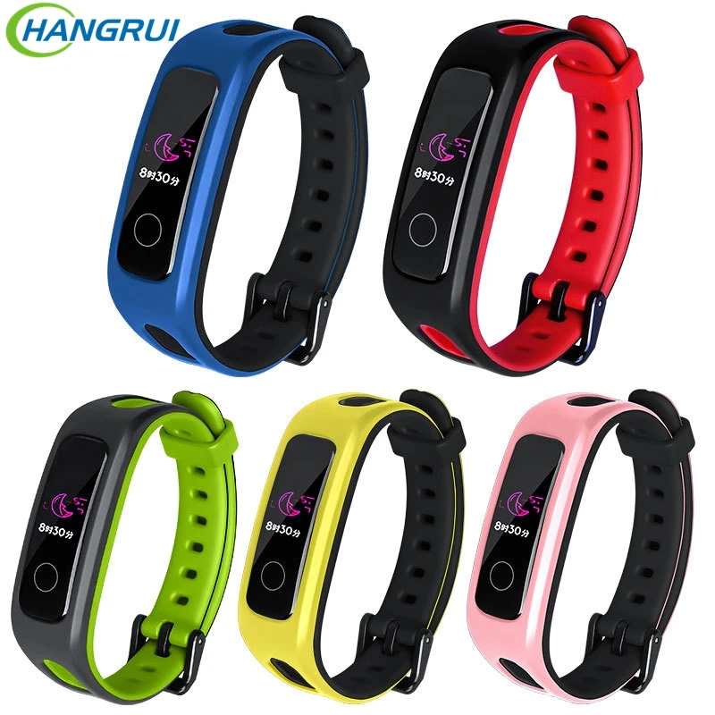 Умный ремешок на запястье для huawei Honor Band 4 версия бега спортивный ТПУ Браслет