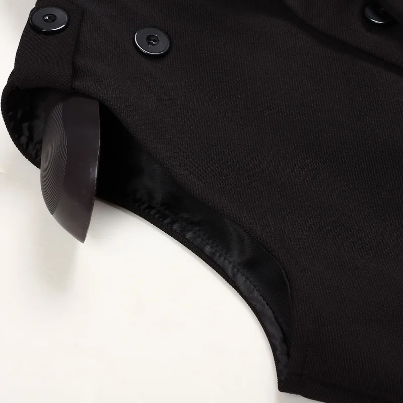 Мужской тонкий стиль 2020 Модный повседневный костюм жилет черная Личная верхняя