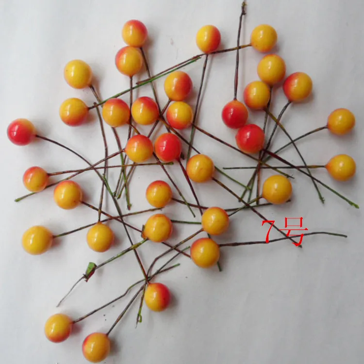 Красная ягода Stamen 20 шт./лот украшение вишня Ronce проволочный цветок для поделок