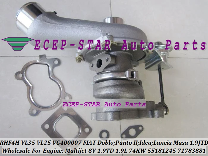 Фото Турбокомпрессор RHF4H VF400007 71793616 71793619 VL25 VL35 для FIAT Doblo Punto 2 Idea Lancia Musa 1.9L JTD Multijet 8V 2003- №5