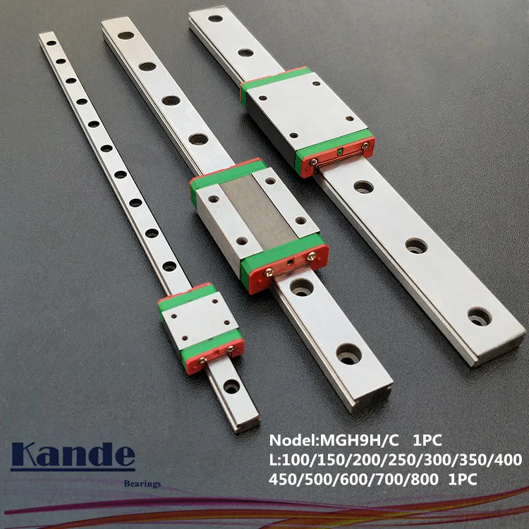 MGN9 CNC 9 мм миниатюрная линейная направляющая MGN9C L100-600 мм MGN9 линейная каретка блока или MGN9H узкая каретка