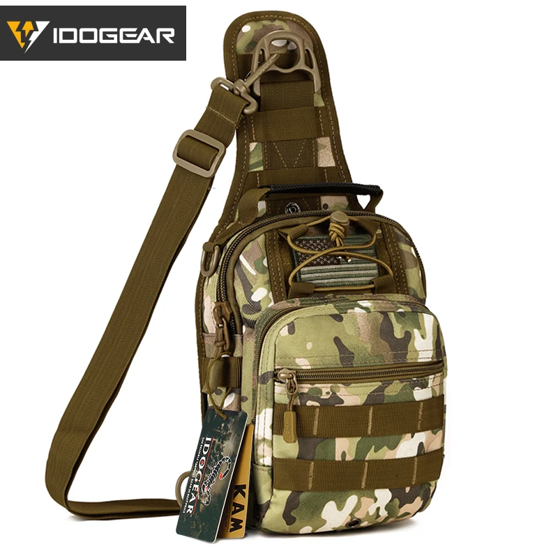 Multicam IDOGEAR Тактический Слинг сумки пакет небольшой EDC Molle штурмовой диапазон Рюкзак Военная армия плеча рюкзаки для улицы BG3505 - Цвет: Multicam