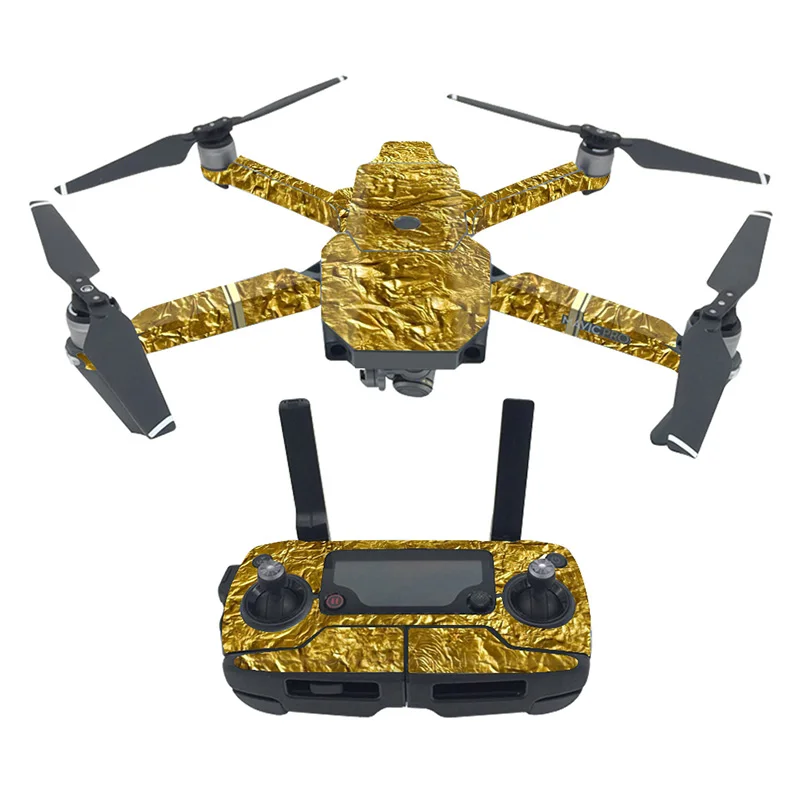 Много цветов водонепроницаемая углеродная графическая наклейка для DJI Mavic Pro цветные яркие наклейки для тела дрона/дистанционного управления/батареи/руки