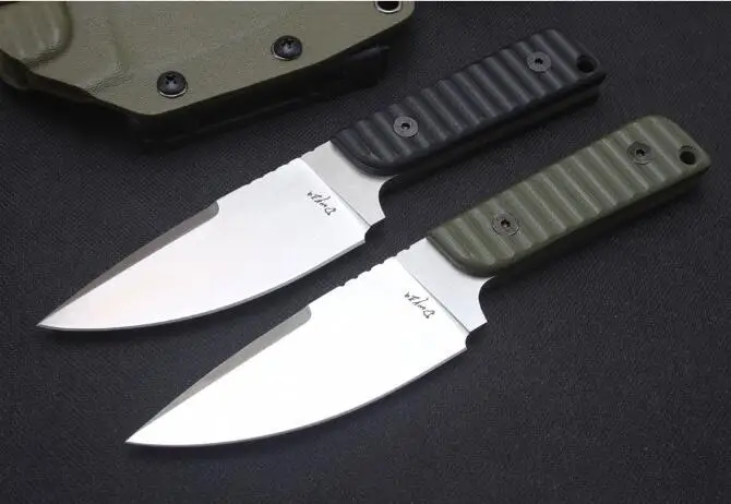 Прямой нож DC53 лезвие G10 ручка CNC 60HRC фиксированное охотничий кемпинг для выживания
