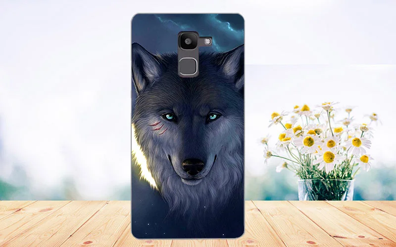 Мягкий ТПУ чехол для телефона для Fly FS554 power Plus FHD чехол s силиконовый чехол с рисунком волка розы кота, прозрачный чехол для Fly Fs554