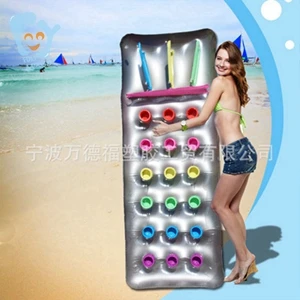 Надувные 18 отверстий с подушкой шезлонг надувные воды пляж игрушки для бассейна