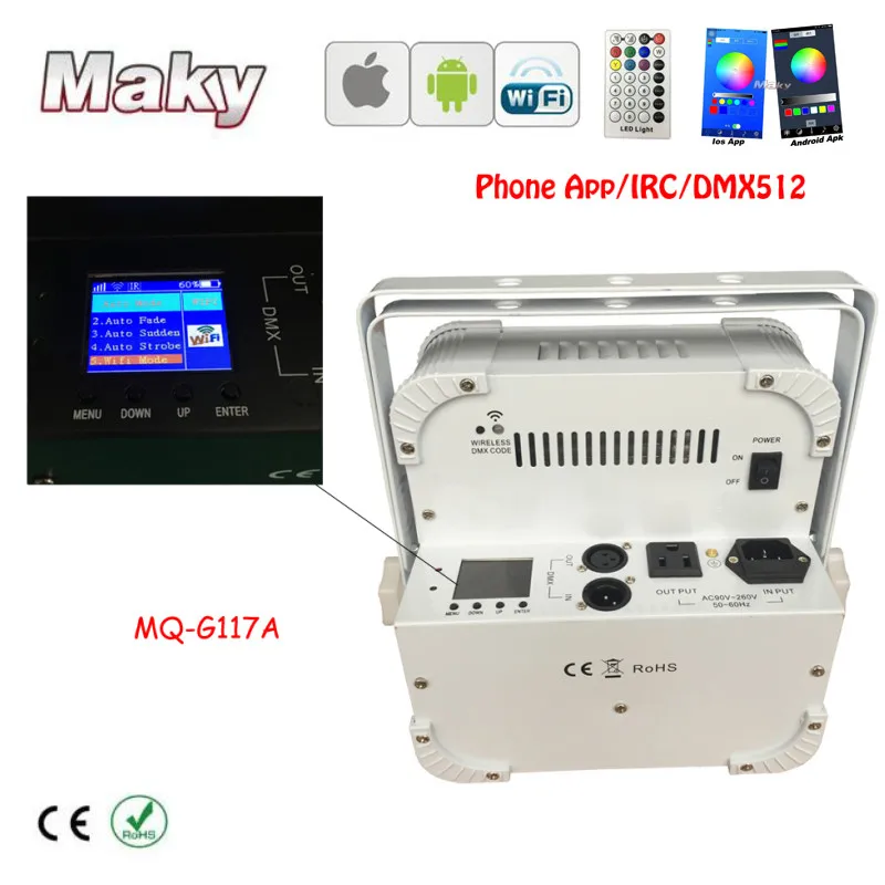 Бесплатная доставка + 30 ламп чехол для зарядки мини-аккумулятор DMX контрольный