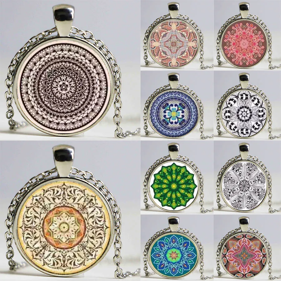 Винтажная подвеска Бохо с изображением калейдоскопа буддизма мандалы купола из