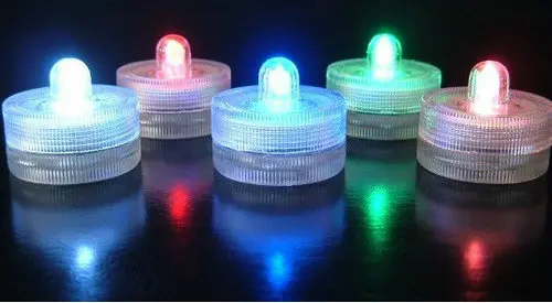 Светодиодная чайная лампа ПОГРУЖНОЙ водонепроницаемый светильник с цветочным