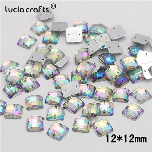 Style 7 50pcs 20/25/50/100pcs Multi Shapes AB Color Acrylic Crystal Stone Flatback Rhinestone Beads DIY Sew On Clothing Bags Accessories D1303 - Цвет: Style 7 50pcs