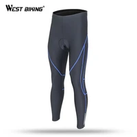 west biking summer bicycle breathable quick drying long pants for men cycling ropa ciclismo padded gel fitness tights pants
