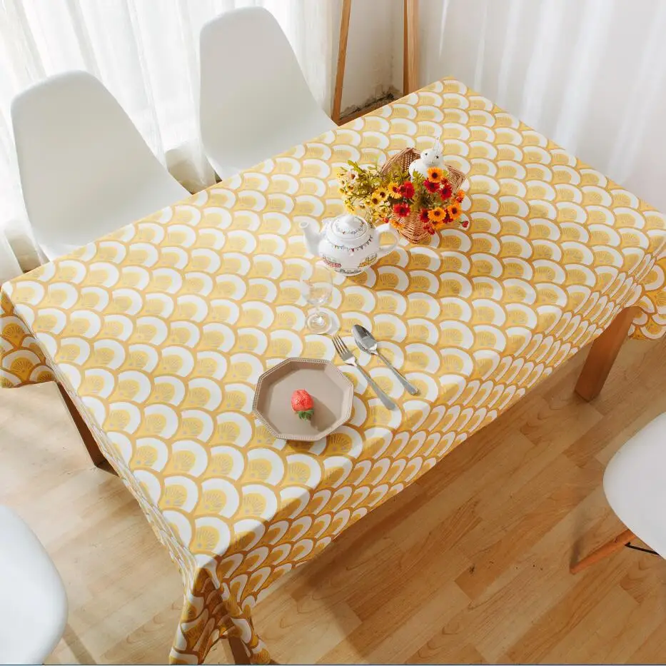 WLIARLEO Tablecaloth Yellow Floral Table Cloth tablecloth For Home Restaurant decoration table cover tableclothes 140x140cm | Дом и сад
