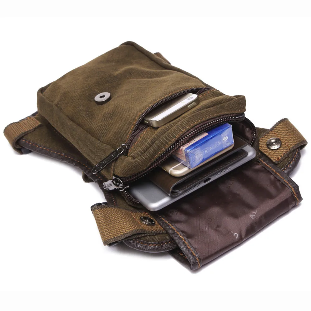 Холщовая/нейлоновая сумка для мужчин Забавный поясной кошелек поездок на бедро