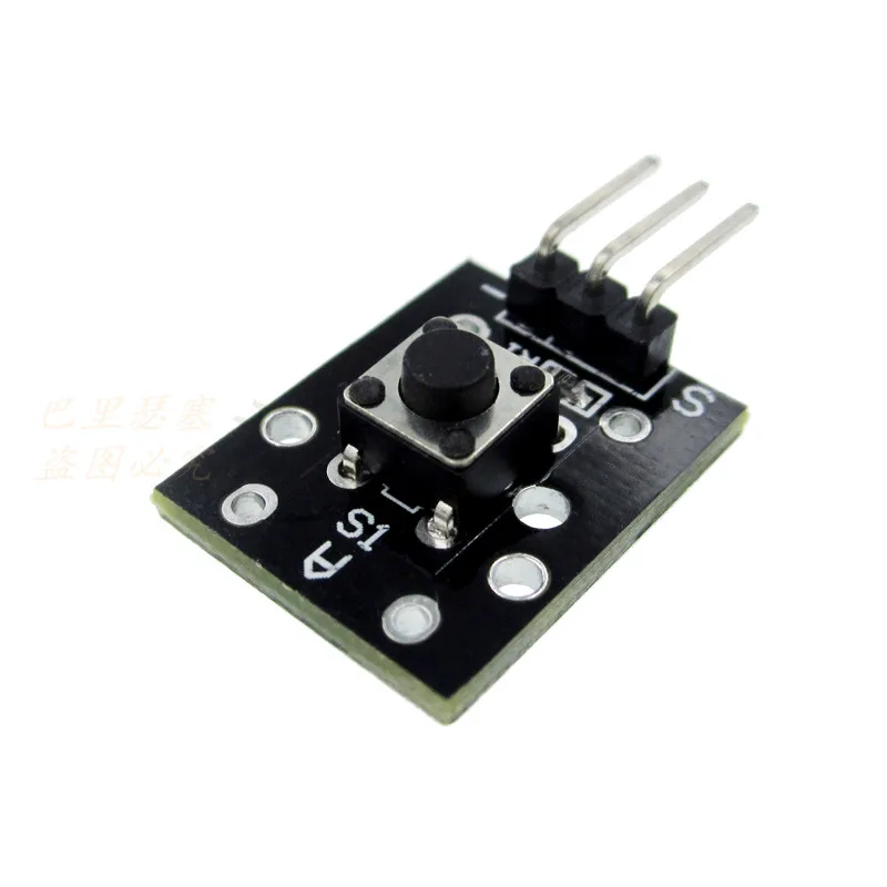 

KY-004 3pin Button Key Switch Sensor Module for Diy Starter Kit 6*6*5mm 6x6x5mm KY004 1PCS