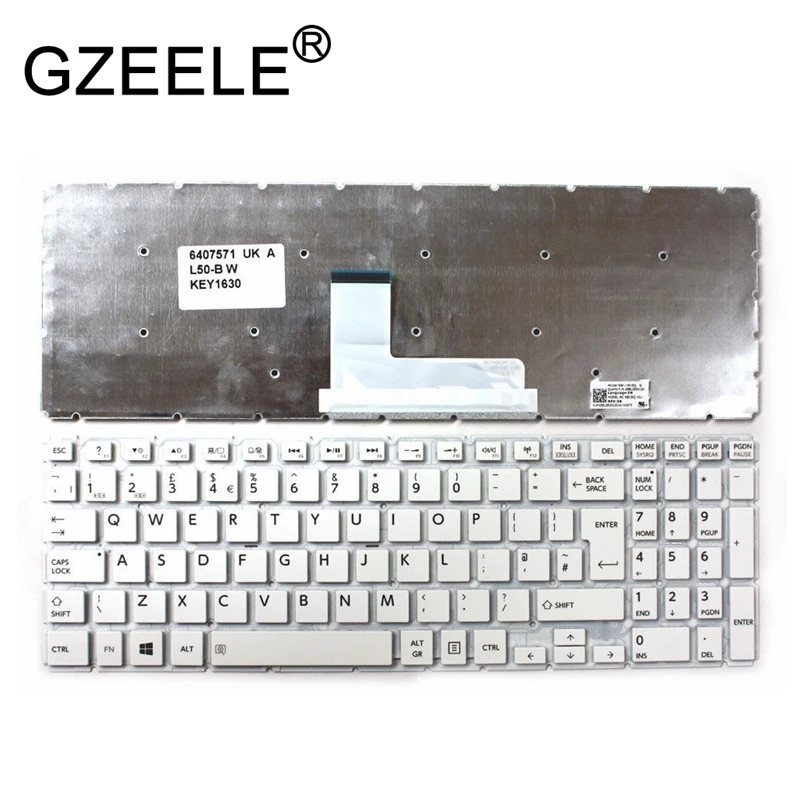 Клавиатура GZEELE UK для Toshiba Satellite L55 B L50 S55 S50 L55DT S55T белый|Клавиатуры замены| |