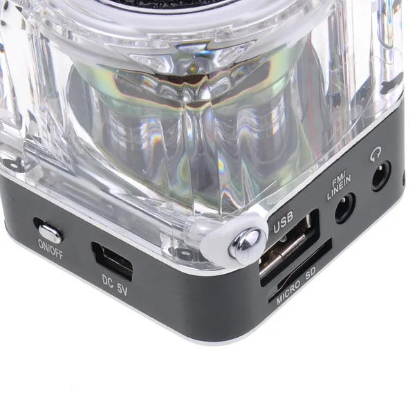 Портативный радиоприемник FM приемник мини динамик цифровой ЖК звук Micro SD/TF Музыка