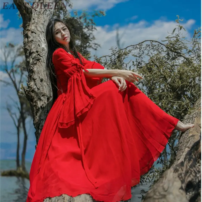 Платья Летние 2018 женские хиппи бохо одежда шикарное платье Пляжная мода женское