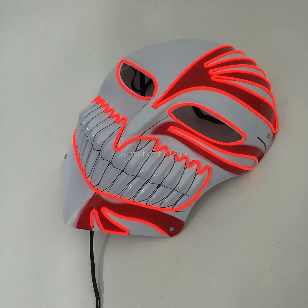 Сценический дизайн мигающая Светодиодная лента череп ударная Маска для костюма