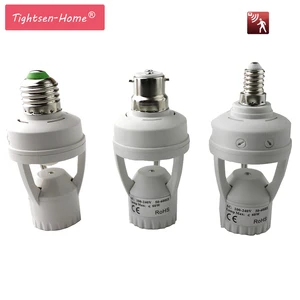 Умная Светодиодная лампа B22 E27 E14 с инфракрасным датчиком движения, 110 В, 220 В