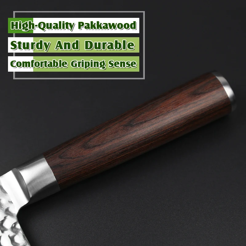 XINZUO 7'' inch Big Knife 67 layer VG10 Damascus Stainless Steel Kitchen Knives Chinese Style Chef knife with Pakkawood Handle | Дом и