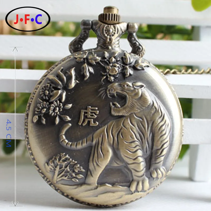 Легенда о двенадцати зодиака тигр Китайский миф большой ретро кварцевые