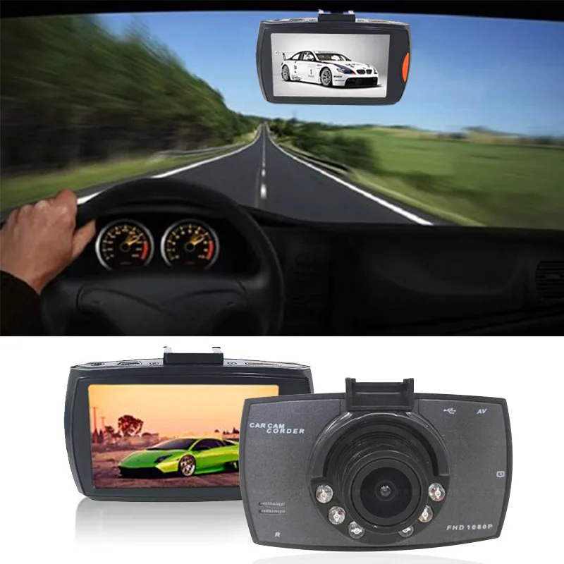 Видеорегистраторы для автомобилей Камера видео Регистраторы 2 4 дюймов HD 1080 P