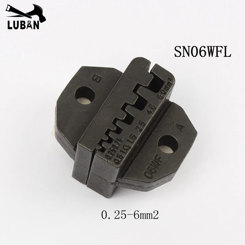 0 25 6mm2 челюсти мини Европейский стиль SN06WFL штамповки наборы для SN обжимные