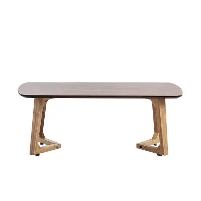 Walnut 70x40x35cm Китайский традиционный журнальный столик из дубового дерева, чайный столик в японском стиле с плавающим окном, стол basse, прямоугольный Chanyi - Цвет: Walnut 70x40x35cm