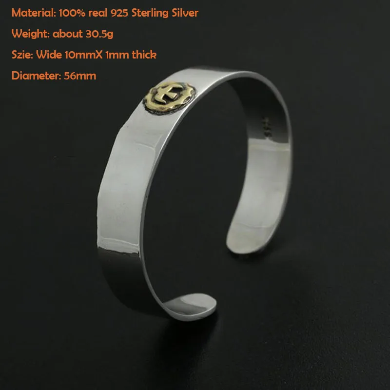 Женский винтажный браслет из серебра 100% пробы|bangle cuff bracelet|bracelet slapbangle men |