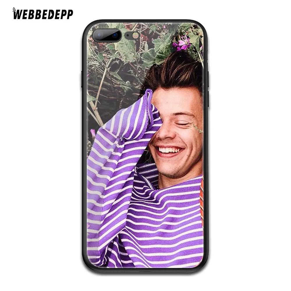 TG8 WEBBEDEPP One Direction в виде татуировки Harry Styles» закаленное Стекло чехол для Apple iPhone 6 6S 7 8 плюс 5 5S SE XR X XS 11 Pro MAX чехол - Цвет: TG8
