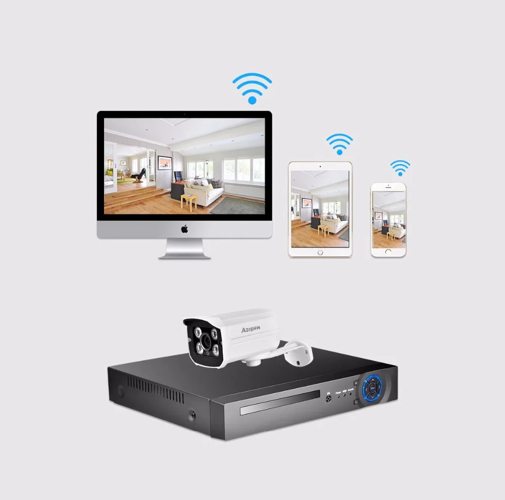 AZISHN HD 3.0MP 1080P 2.0MP ip камера видеонаблюдения с поддержкой Wi Камера открытый
