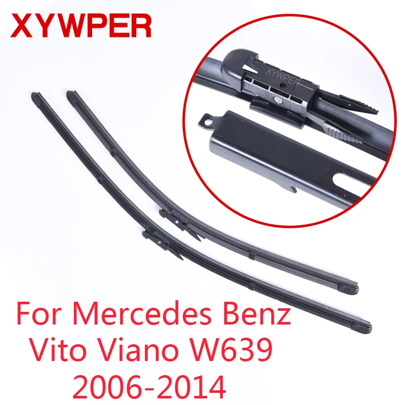 

XYWPER Wiper Blades for Mercedes-Benz Vito Viano W639 2006 2007 2008-2014 28"&26" Car Accessories Soft Rubber Windscreen wipers
