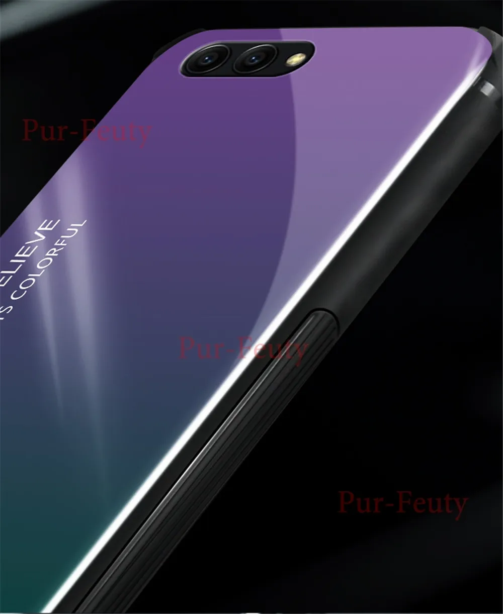 Чехол для huawei honor View 10 BKL L09, модный, твердый, закаленное стекло, роскошная, градиентная, защитная задняя крышка для huawei honor v10 v9