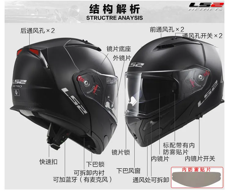 LS2 filp до moto rbike шлемы FF324 модульная racing moto шлем полный уход за кожей лица moto rcycle с солнечным vr-шлем