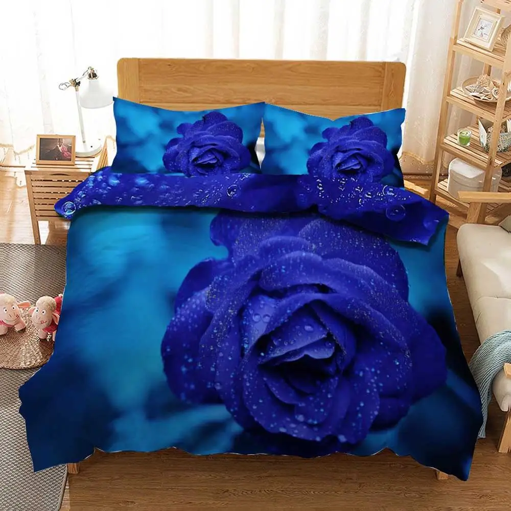 Изготовление на заказ 3D синий розовый Демон Цзи постельное белье пододеяльник