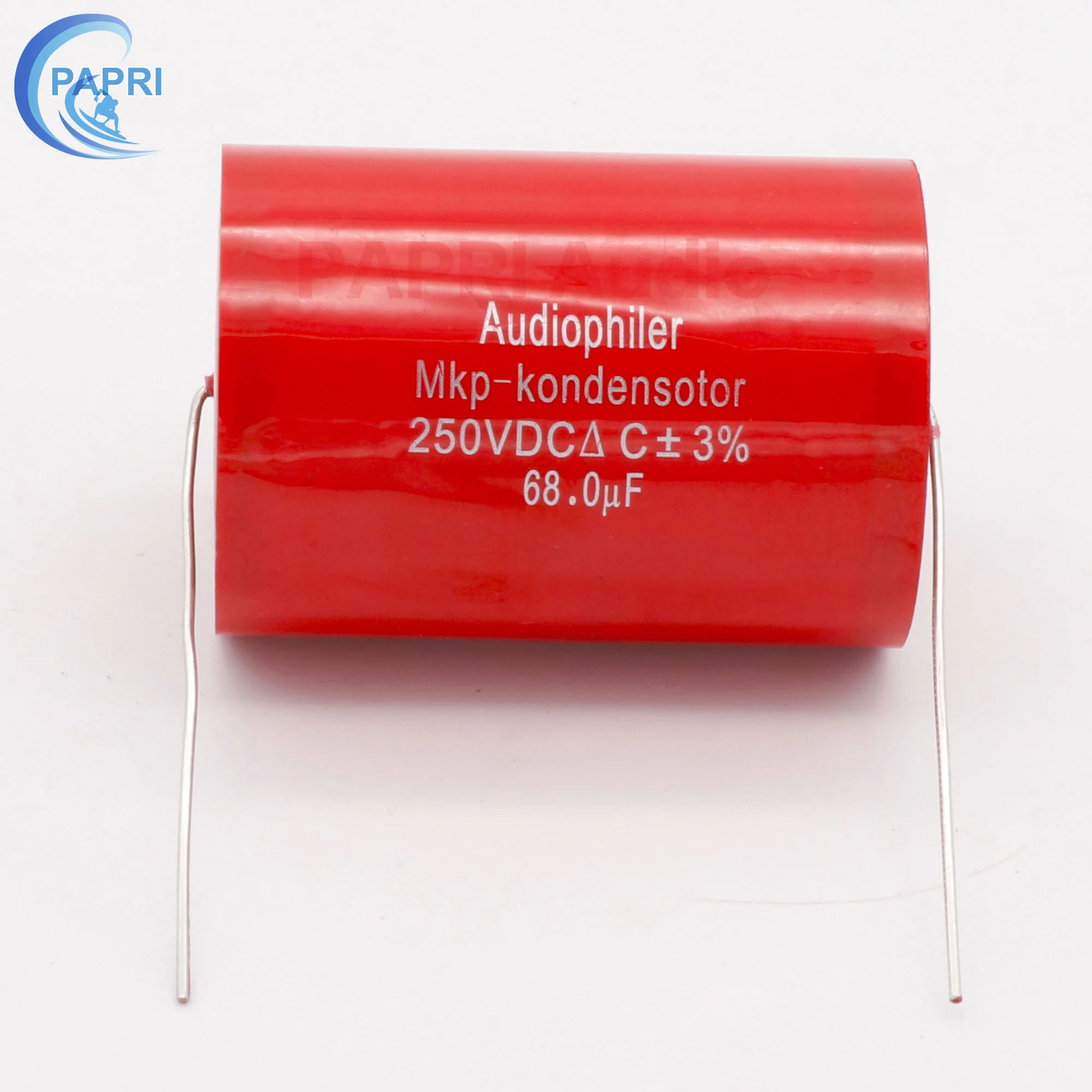 PAPRI 68 мкФ 250VDC Axial MKP DIY Аудио Конденсатор для HiFi трубки гитарного усилителя лот/1 шт.