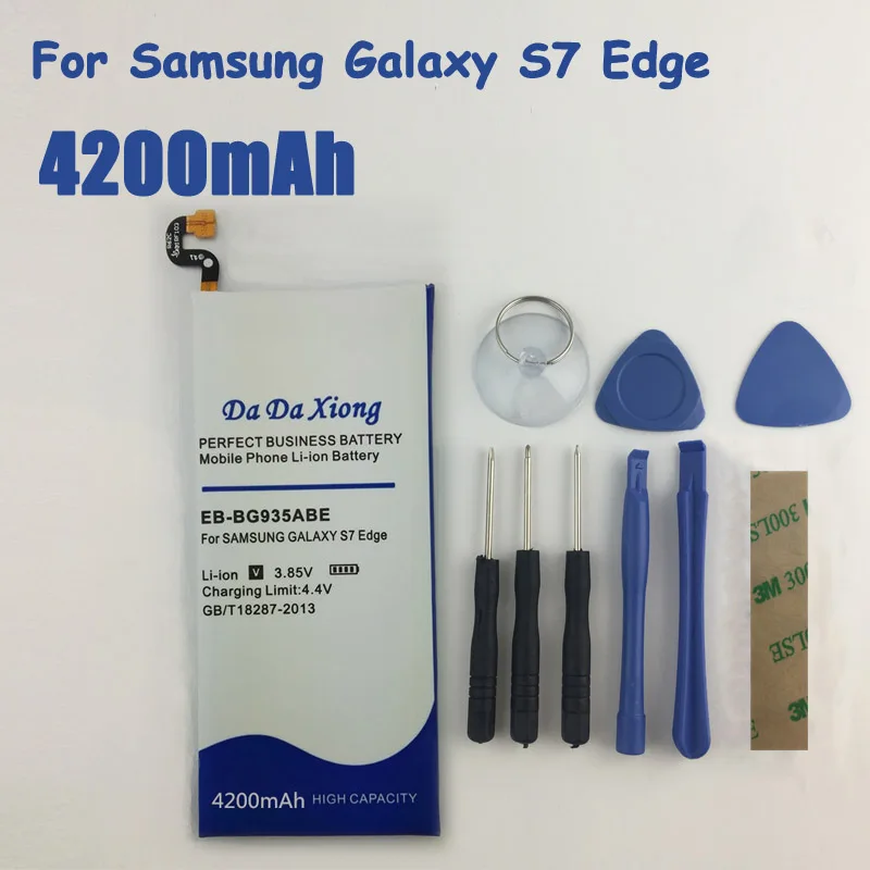 4200 мА/ч, EB-BG935ABE Замена Батарея для samsung GALAXY S7 край G935F G9350 G935