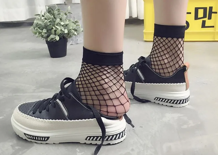 Женские Новые популярные пикантные ажурные носки WF1002 тонкие короткие женские