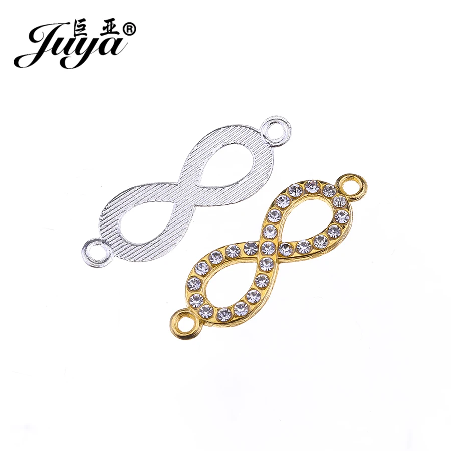 JUYA дешевый соединитель в виде символа бесконечности для браслетов ручной работы