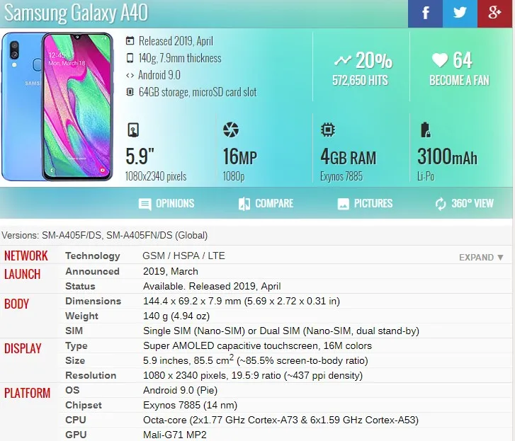 ЖК дисплей и сенсорный датчик в сборе для Samsung Galaxy A40/A405F/DS/A405F/A405FD/A405A|Экраны