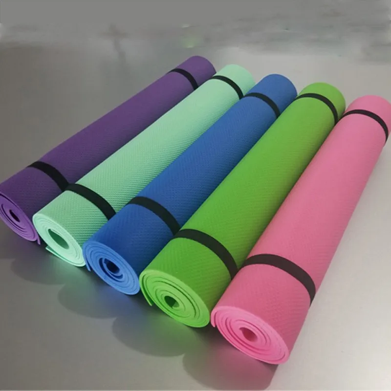 4 мм охрана окружающей среды EVA Йога коврики розовый/фиолетовый/синий гостиная
