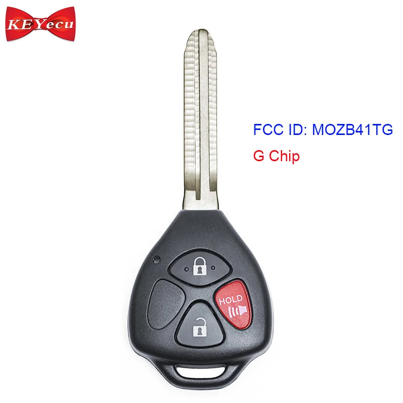 KEYECU для Scion tC 2011 2012 2013 дистанционный ключ Fob G чип FCC ID: мозаб41tg 3 кнопки|Ключ от авто|