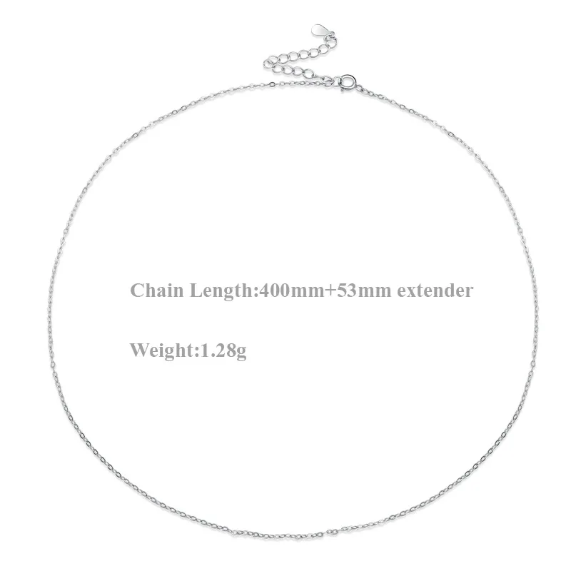 O Chain Necklaces SA SILVERAGE Настоящее серебро 925 проба O цепи ожерелья с цепочкой змея цепи и ожерелья три типа серебряные ожерелья - Цвет камня: O Chain Necklaces