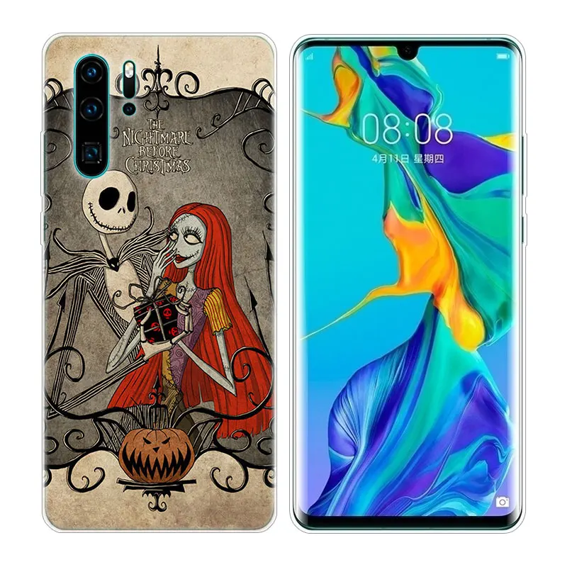 Мягкий силиконовый чехол Jack skellington для телефона Huawei P30 P20 Pro P10 P9 P8 Lite 2017 P Smart Z Plus 2019