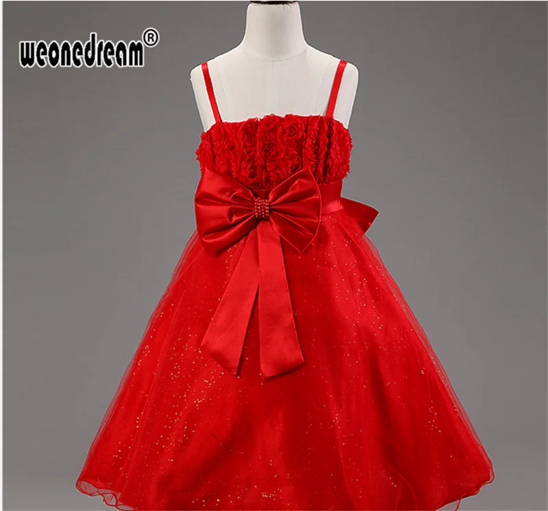 WEONEDREAM Vestidos/2017 г. Летнее платье с цветочным узором для девочек Детские подтяжки