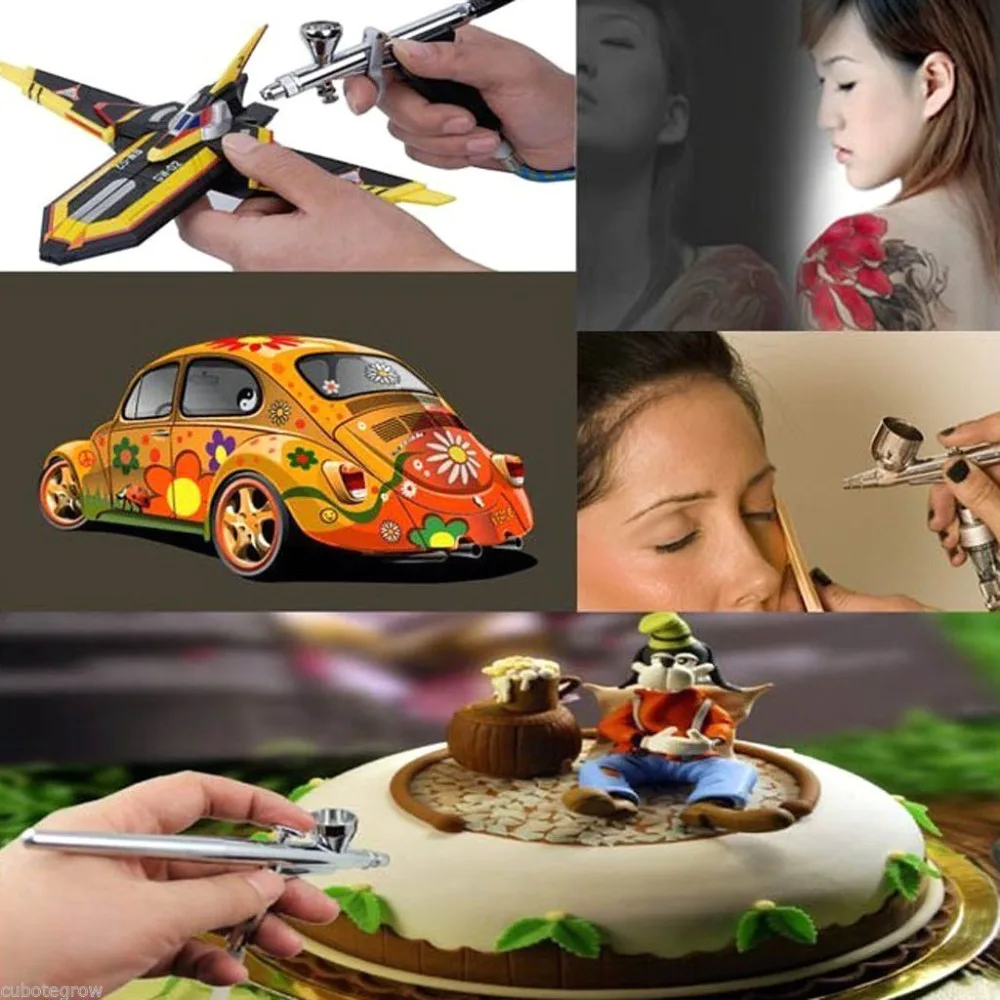 6 способ Аэрограф Воздушный шланг splitter и регулируется замера коллектор один 1/4