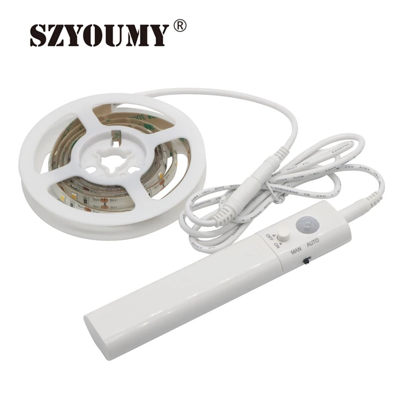SZYOUMY 10 шт. PIR прокладка для кровати Led с активированным движением Ночной свет