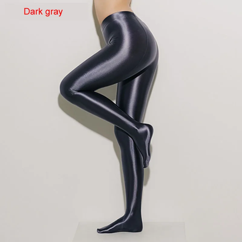 

Plus Size Wetlook Pantyhose Shiny Glossy Fitness Legging Sexy Black High Waist Leggings Trousers Women Night Clubwear Hot Pants